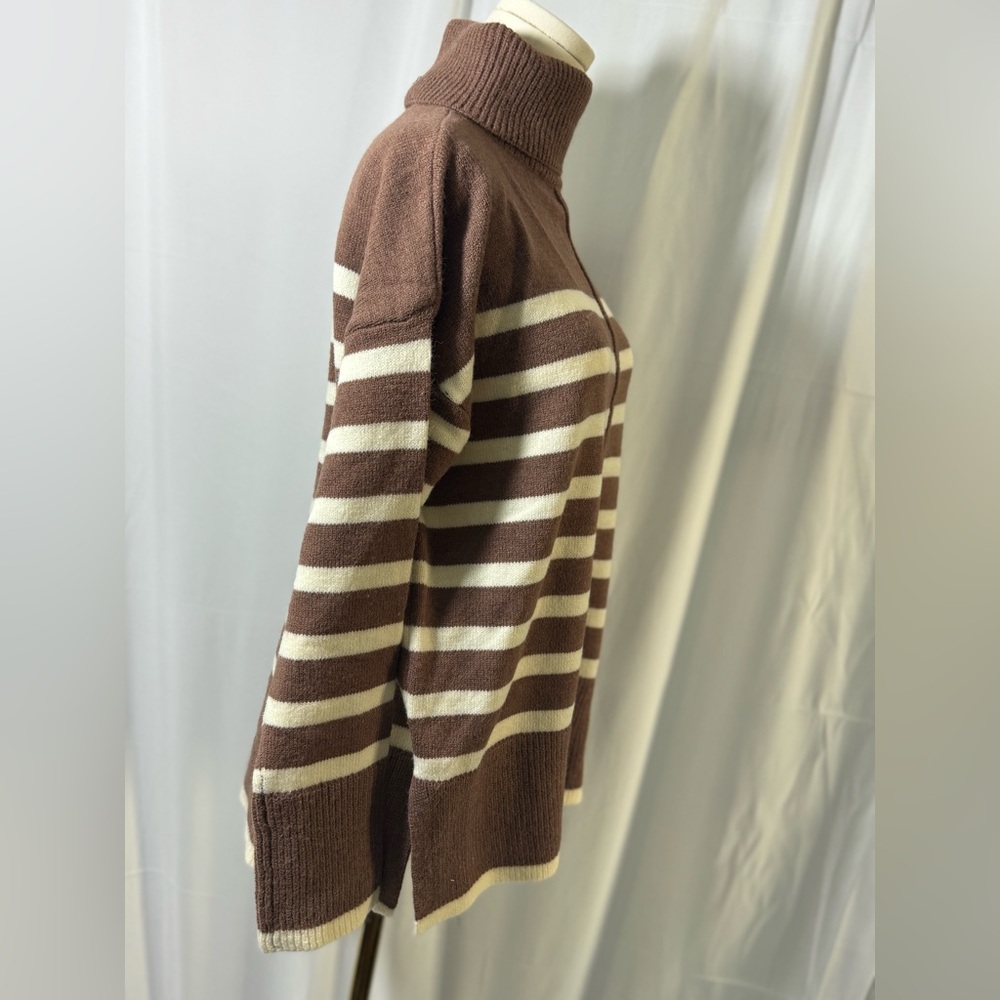 Line & Dot NWT brown super soft turtleneck sweater size small Revolve - Picture 5 of 13